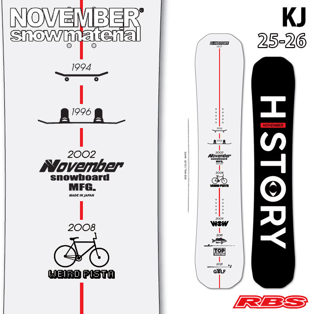 NOVEMBER 25-26 KJ 152 スノーボード 日本正規品 予約商品