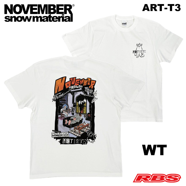 NOVEMBER 25-26 ART-T3 BK WT COTTON 日本正規品
