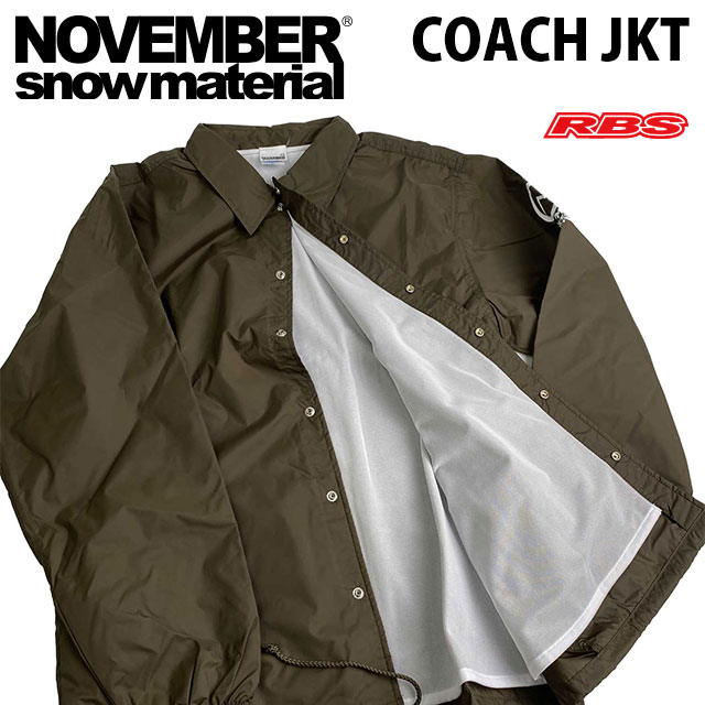 NOVEMBER COACH JACKET2 コーチジャケット2 23-24 日本正規品