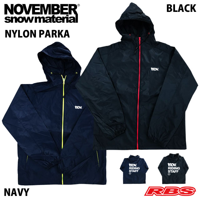 NOVEMBER NYLON PARKA ノーベンバー ナイロン パーカー 20-21 日本正規品