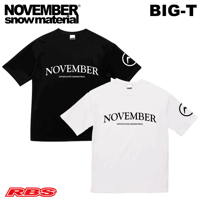 NOVEMBER Tシャツ 24-25 BIG-T コットンTシャツ 日本正規品