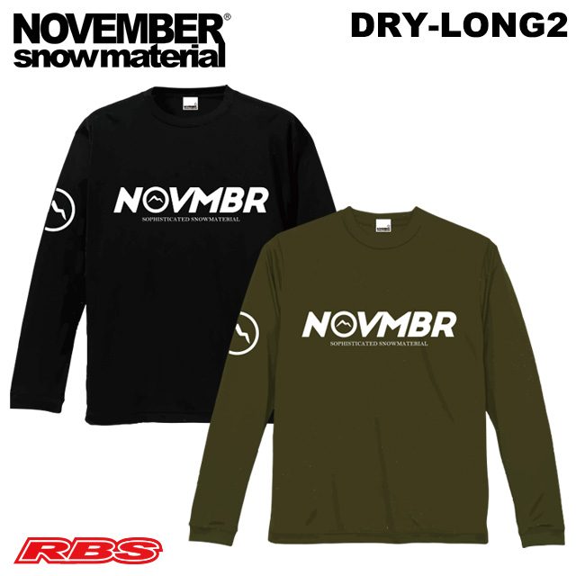 NOVEMBER Tシャツ DRY-LONG2 ノーベンバー スノーボード ロングスリーブ インナー 日本正規品