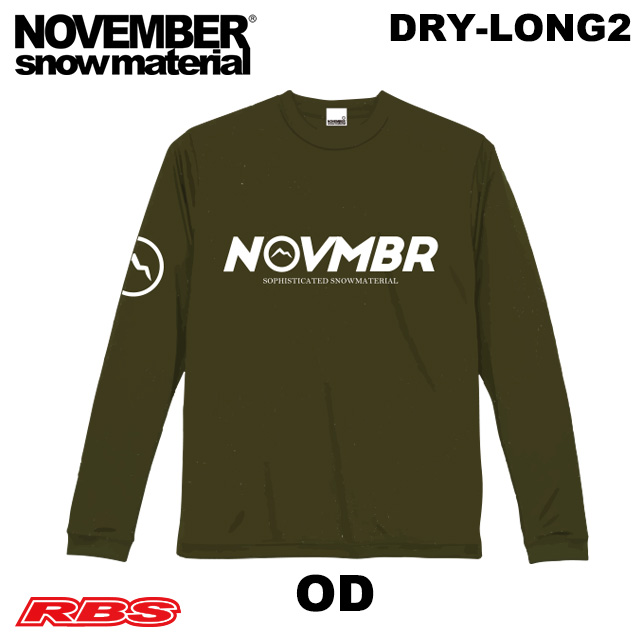 NOVEMBER Tシャツ DRY-LONG2 ノーベンバー スノーボード ロングスリーブ インナー 日本正規品
