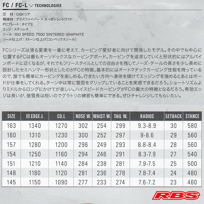 OGASAKA 19-20 (オガサカ) FC エフシー【送料無料・チューンナップ無料】【日本正規品 】