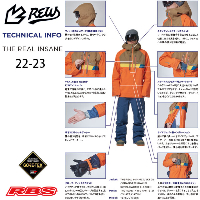 REW 22-23 THE REAL INSANE 3L JKT 日本正規品 予約商品