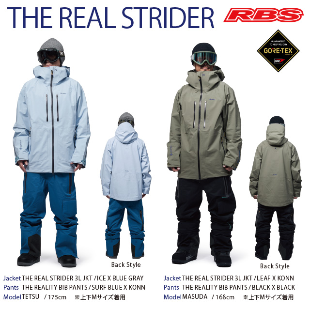 REW 24-25 THE REAL STRIDER 3LAYER JKT GORE-TEX 日本正規品 予約商品