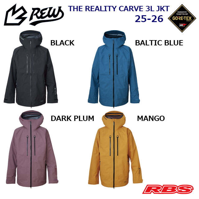 REW 25-26 THE REALITY CARVE 3L JKT GORE-TEX 3LAYER 日本正規品 予約商品