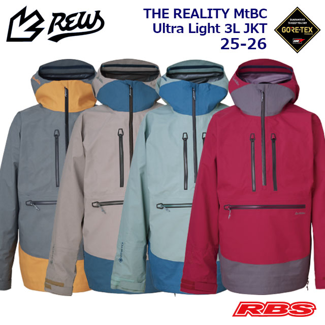 REW 25-26 THE REALITY MtBC Ultra Light 3L JKT GORE-TEX 3LAYER 日本正規品 予約商品