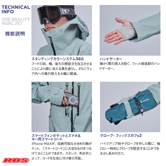 REW 25-26 THE REALITY MtBC JKT GORE-TEX 3LAYER 日本正規品 予約商品