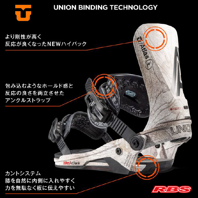 UNION 22-23 BINDING ATLAS アトラス 日本正規品 予約商品