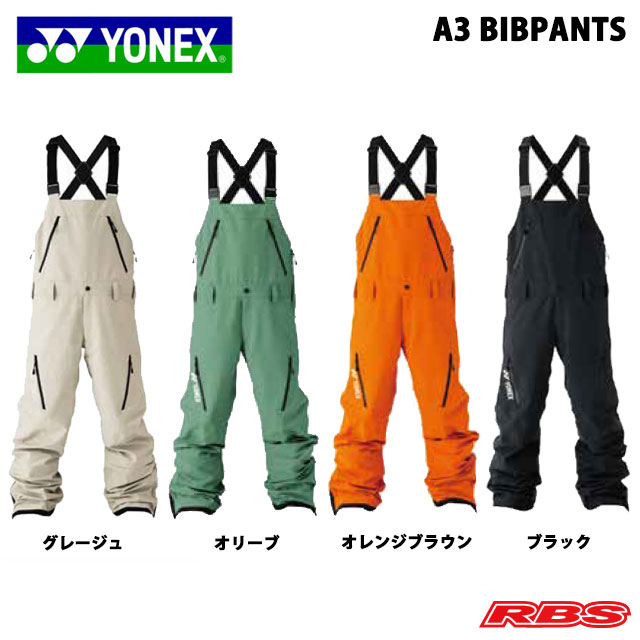 YONEX 24-25 A3 BIB PANTS ヨネックス エースリー ビブパンツ スノーボード ウェア 日本正規品